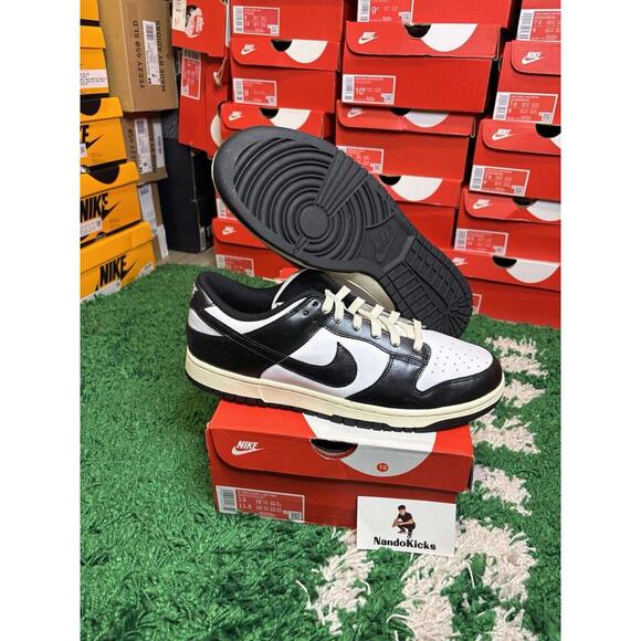 Nike Dunk Low 'Vintage Panda' White Black FQ8899-100 Women's Sizes New